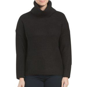 WORKSHOP Cowl Neck Drop Shoulder Chunky Sweater